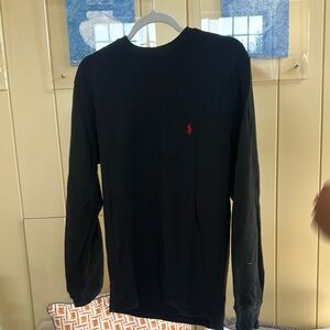 Polo Ralph Lauren Black Shirt with Red Accents